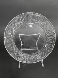 Tiffany & Co. Rock Cut Crystal Dinner Plate