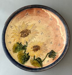 Patrick Valiant Large Sunflower Charger / Fruit Bowl