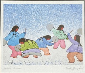 Cecill Youngfox, Winter Dancers, Chromolithograph