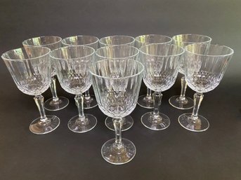 Set Of Eleven Wine Glasses, Pasabahce Glass Makers, Turkey