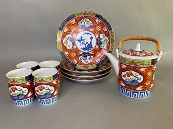 Japanese Takahasi 'Imari' Tea Service Set (9)