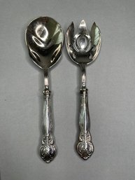 Italian Sterling Silver Salad Fork And Spoon