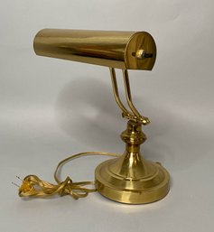 Portable  Antique Gold Tone Desk Lamp