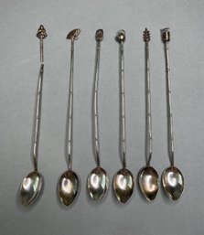 Collection Of Sterling Silver Iced Tea Spoons
