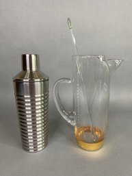 Cocktail Shaker And Stirring Pitcher