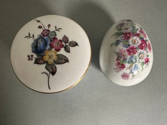 Limoges And Royal Worcester Trinket Boxes