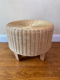 Woven Wicker Round Ottoman / Stool