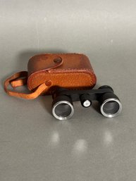 Vintage Toko Opera Glasses / Binoculars With Leather Case