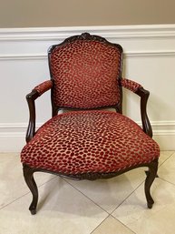 Custom Upholstered Louis XV Style Arm Chair