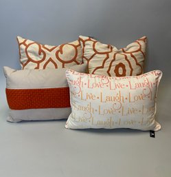 Collection Of Orange Throw Pillows