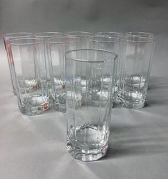 Set Of 10 Tall Juice Glasses