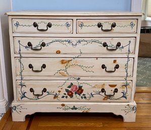 Painted Pine Chest Of Drawers/Dresser