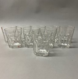 Set Of Ten Low Juice Glasses