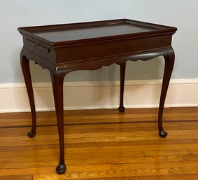 Stickley Queen Anne Style Mahogany Tea Table
