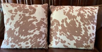 Two Cow Hyde Style  Pillows