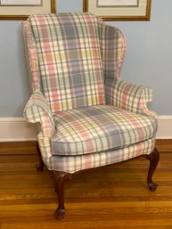 Southwood Furniture Queen Anne-Chippendale Style Upholstered Wing Chair