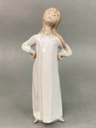 Lladro Girl With Hands Akimbo