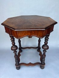 Mahogany Jacobean Revival Style Ocgonal Table