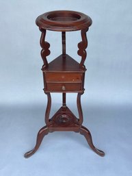 Vintage Mahogany Wig Stand  With Drawers