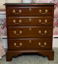 Harden Furniture Chippendale Style Bedside Four Drawer Bedside Table / Night Stand
