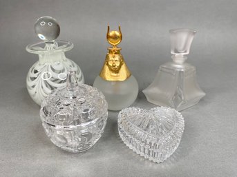 Perfume Bottles With Trinket Dishes