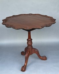 Carved Tilt Top Tea Table