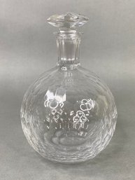 Round, Faceted Crystal Decanter