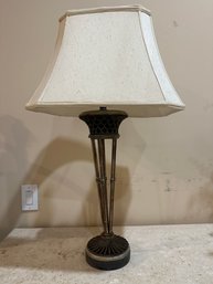 Silver Tone Table Lamp