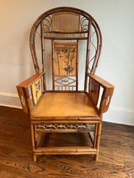 Chinese Painted Bamboo Armchair