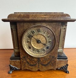 Seth Thomas 1881 Adamntine Two Column Mantle Clock