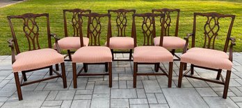 Set Of Six Chippendale Style Vintage Kindel Furniture Company  Mahogany Dining Chairs