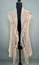 Minnie Rose Crochet Vest With Fringe