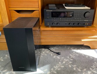 Marantz Audio/video Surround Stereo Receiver With Samsung Subwoofer
