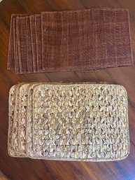 Two Sets Of Woven Placemats