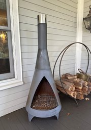 Chiminea Style Outdoor Wood Burning Stove