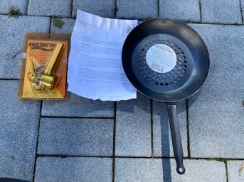 Chestnut Preparation Tool With World Cuisine Carbon Steel Chestnut Pan