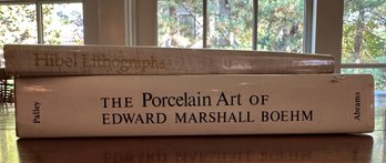 Two Collectors Books: The Porcelain Art Of Edward Marshall Boehm Collectors And Hibble Lithographs