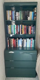 Retro Green Formica Chest Of Drawers And Bookcase, Circa 1970