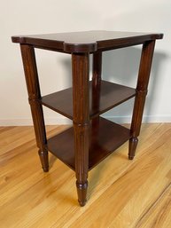 Sheraton Style Tiered Mahogany Side Table