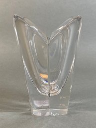 Orrefors Sweden Crystal Lotus Vase