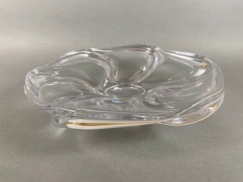 Art Vannes France Crystal Centerpiece Bowl