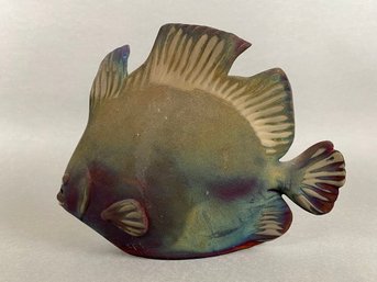 Leslie Mitchell Raku Pottery Fish