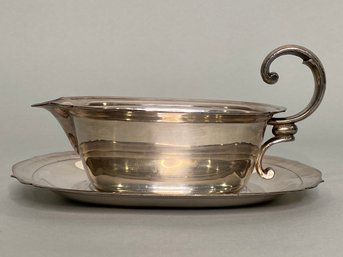 Stainless Gravy Boat And Underplate