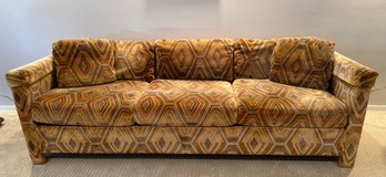 Vintage Retro Velvet/chenille Upholstered Bernhardt Protege Sofa, C 1960s-70s