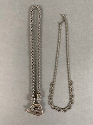 Brighton Heart Toggle Necklace With Silvertone Choker