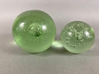 Two Glass Paperweights