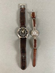 Vintage Swiss Army Air Force Watch With Brighton Laguna Watch