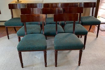 Set Of 10 Hickory Chair Regency Style Dining Chairs