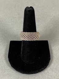 Tiffany & Co. Sterling Silver Mesh Ring