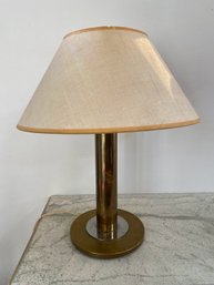 Walter Van Nessen Brass And Chrome Desk Lamp